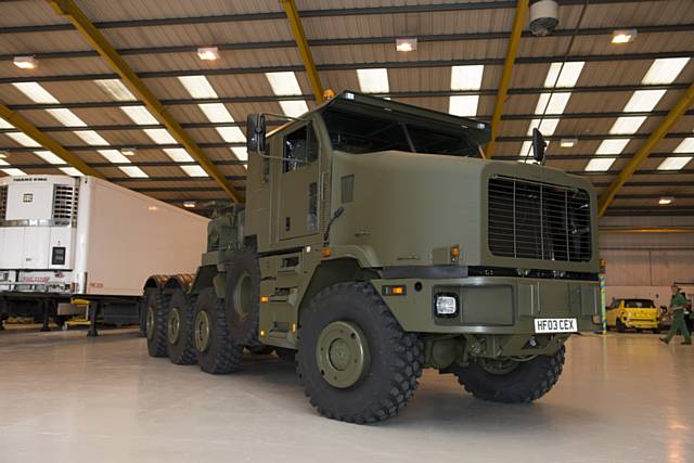 Oshkosh vehicle damaged in Afghanistan repaired by UK company Commercial Contract Engineers Ltd (CCE) of Rochdale