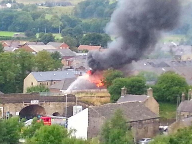 Fire on Ebor Street, Littleborough