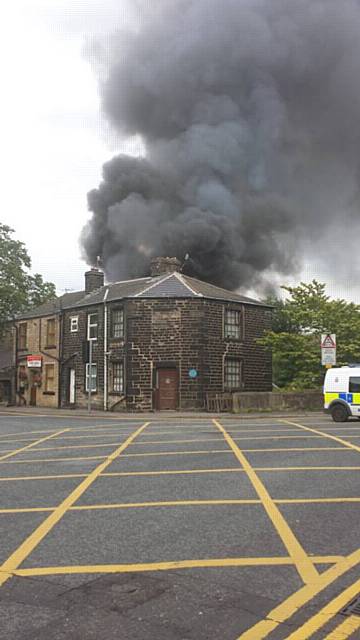 Fire on Ebor Street, Littleborough