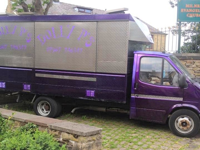 Dolly P's van before it was torched