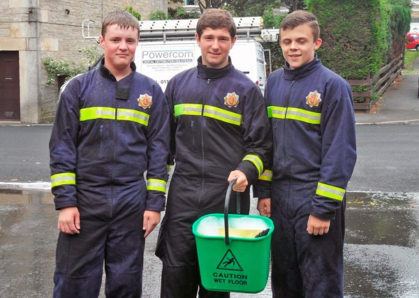 Littleborough Fire Station charity car wash