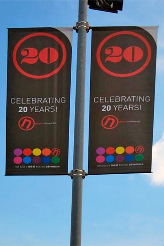 Nutters' 20 year anniversary signs