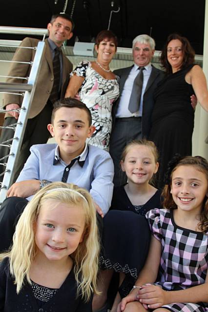 Lucy Hanson (Front), Luke Jenkinson, Amy Hanson, Ellie Jenkinson (Middle Row), John Hanson, Maureen Hanson, Malcolm Hanson, Lisa Jenkinson (Back Row)