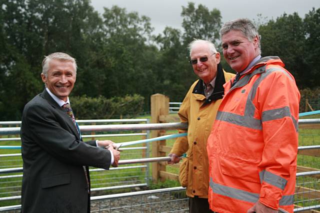 John Spindler, Deputy Principal at Hopwood Hall College, Henry West, ex-Chairman of Governors at Hopwood Hall College and Andy Dawson, Centre Director for Life Sciences at Hopwood Hall College officially opening the new Life Sciences development