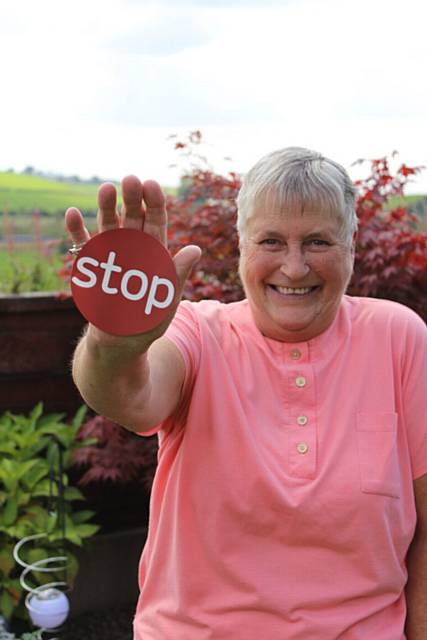 Brenda Brierly celebrates 12 months being smoke free as she helps to launch - ‘Stoptober’ - the nation’s annual stop smoking challenge in Rochdale