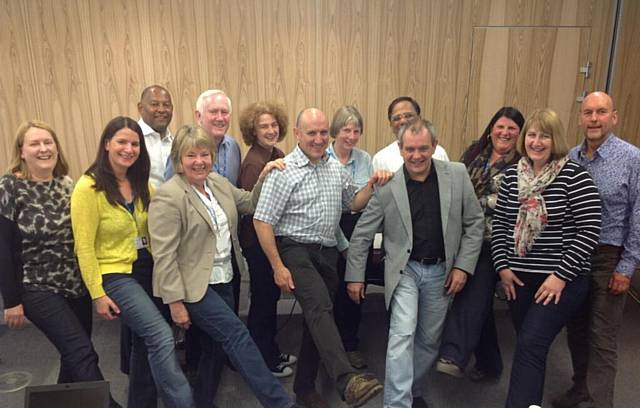 NHS Heywood, Middleton and Rochdale Clinical Commissioning Group governing body members sported their denim at today’s (20 September)meeting in support of Jeans for Genes Day