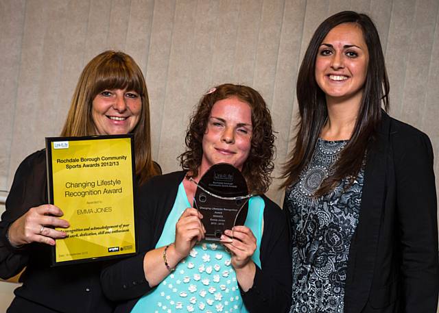 Emma Jones, Changing Lifestyle of the Year - award presented by Lydia Greasley and Viv Eldridge