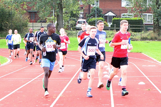 Runners in the 5K race