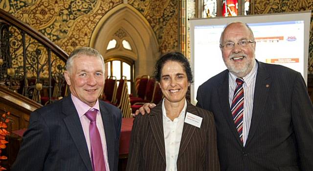 David Hexham, Sagar Insurances; Pauline Journeaux, Rochdale Online; John Kay, Molesworth Bright Clegg 