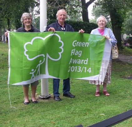 Friends of Boarshaw Cemetery: Brenda Stringer, David Nelson, Audrey Riches
