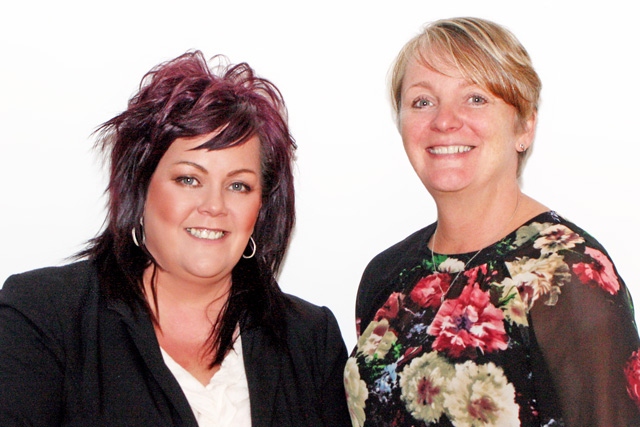 Debbie Hernon, Chief Executive of Rochdale Town Centre Management and Carol Hopkins of  Rochdale Development Agency