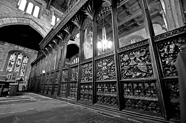 An inside view of St Leonard’s Church, Middleton 