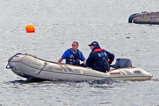 Police search the Lake following reports of a man falling in