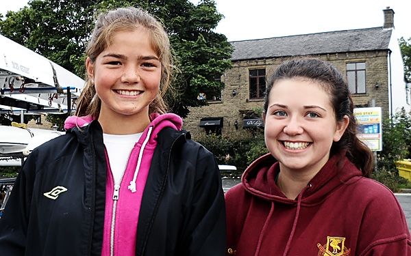 Liverpool Victoria rowers Kaya Saccheri and Gemma Lowe