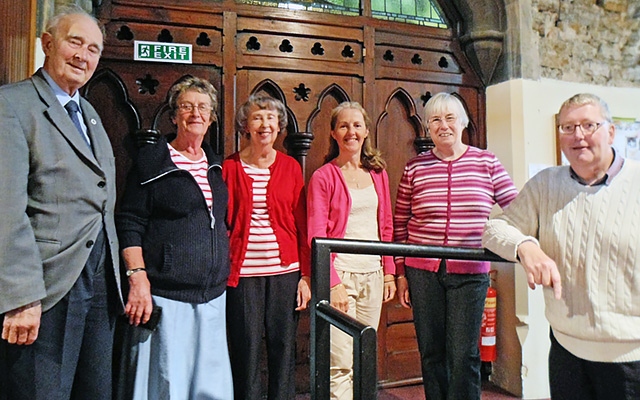 Organisers Tom, Kay, Margaret, Betty, Marjorie and John