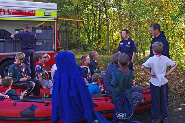 Cubs, Scouts and Explorers from across the Rochdale borough take part in a day of flood awareness activities