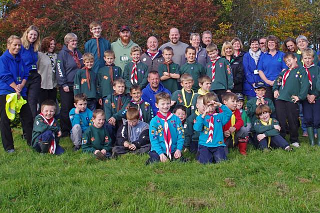 Cubs, Scouts and Explorers from across the Rochdale borough take part in a day of flood awareness activities