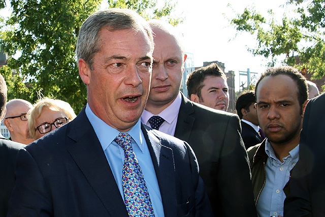 Nigel Farage meets the people of Middleton