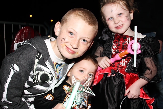 Luke Jones, Lee Redden and Bethany Greenacre<br />Heywood Bonfire and Firework Display