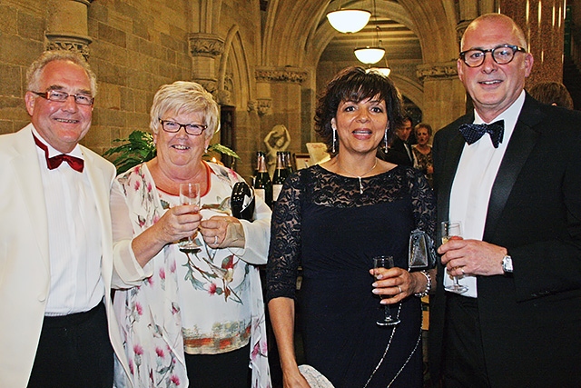 Springhill Hospice 25th Anniversary Ball<br />Allan Richardson,  Pat Richardson, Pauline Matthews and Steven Harrison