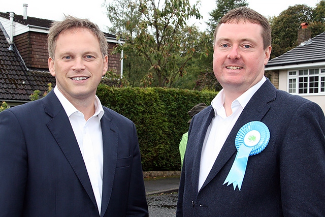 Grant Shapps with Iain Gartside