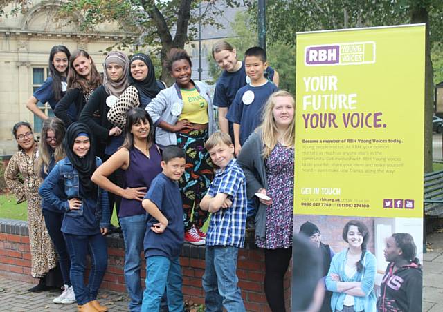 Members of the RBH Young Voices who are working with the housing society to strengthen their neighbourhoods