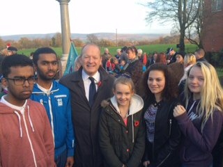 Young people recreate the famous WW1 Christmas truce football matches watched by Simon Danczuk MP