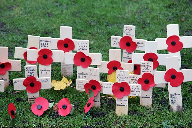 Armistice Day - Service at Rochdale Cenotaph