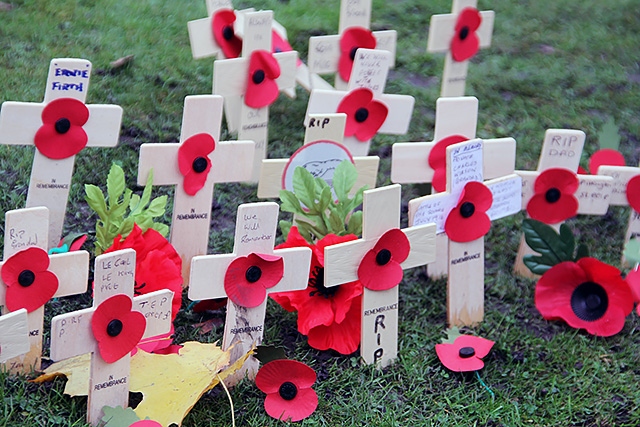 Armistice Day - Service at Rochdale Cenotaph