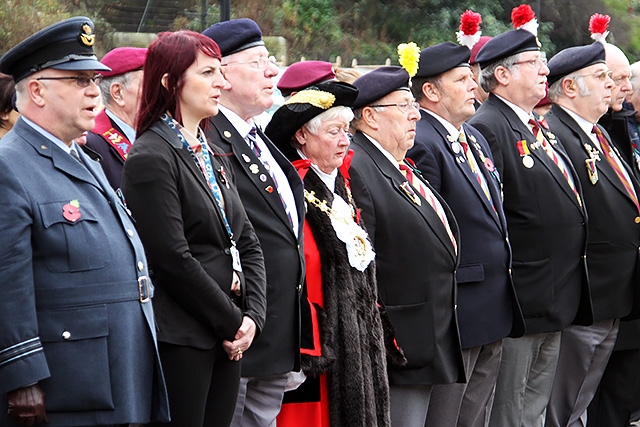 Armistice Day - Service at Rochdale Cenotaph