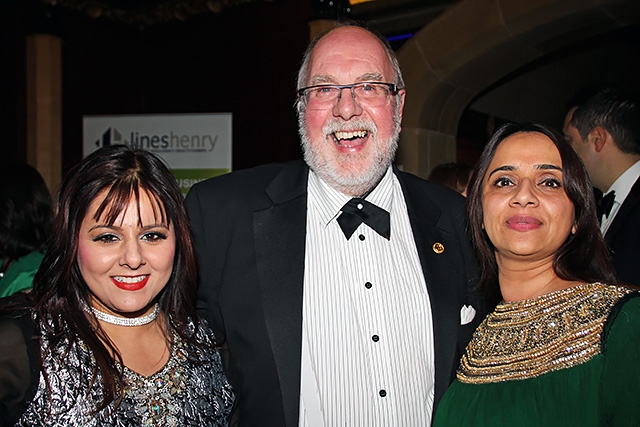 Rochdale Law Association Annual Dinner<br />Johar Khan, John Kay and Nosheen Bukhari