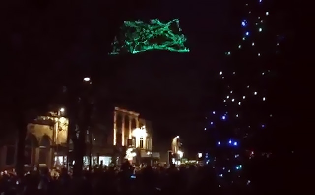 Heywood Christmas lights switch on