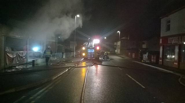 Fire at Tesco Heywood