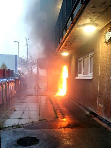 Fire at flat on Hill Street