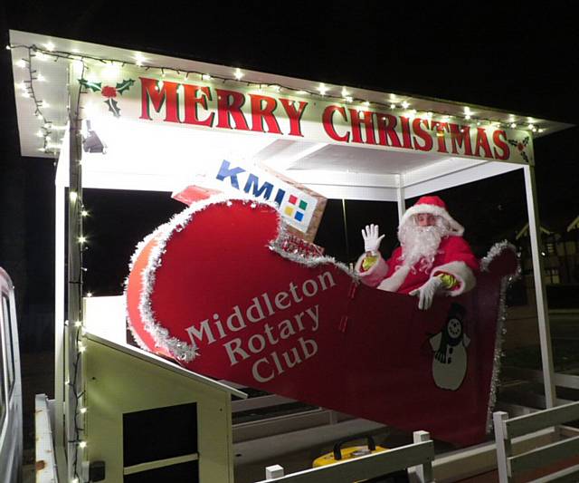 The Rotary Club of Middleton Christmas Float