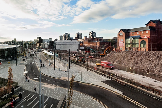 The space where the Black Box and old bus station used to be transforms the landscape of the town centre