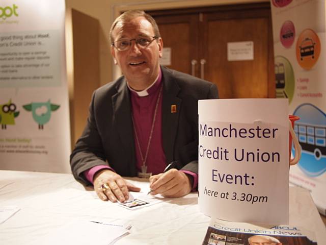 Bishop Mark Davies pledges to support one of Greater Manchester's Credit Unions