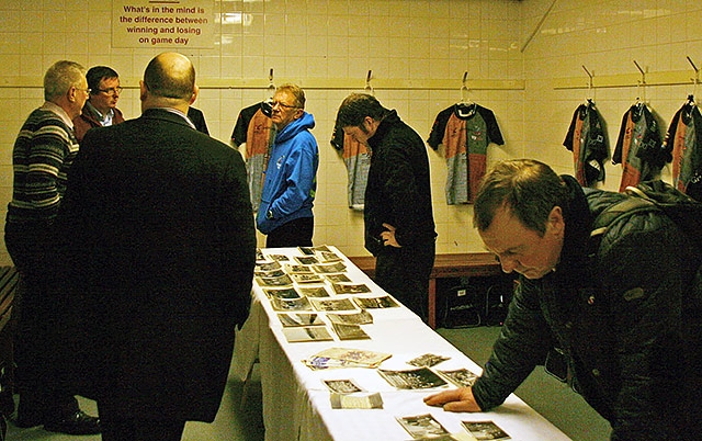 Visitors in the Rochdale Hornets changing room