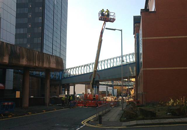 Connel assessing ready for demolition work to begin