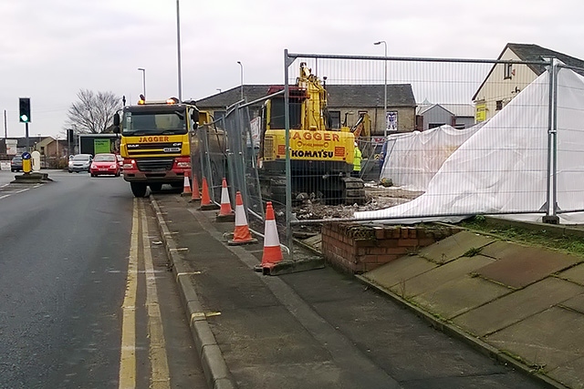 The Gracie Fields memorial stone has been moved due to road works