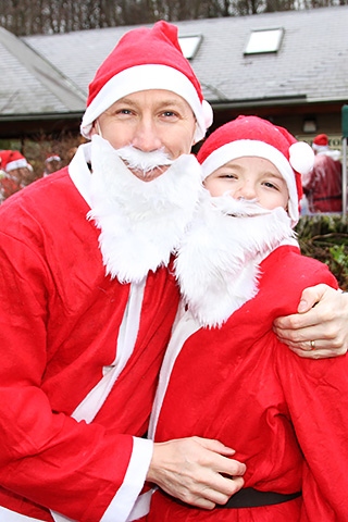 Springhill Hospice Santa Dawdle or Dash<br />Ian and Harry Tait