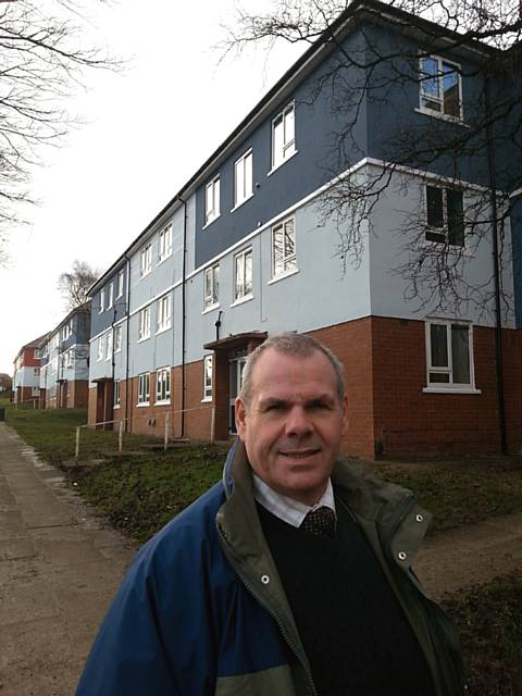 The four blocks of one bedroom flats on Daventry Road were to go under the bulldozer last year 