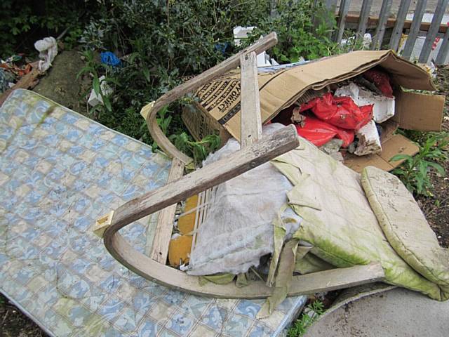 The fly tipped waste found to belong to Shanuz Jamal and Tahmina Rumi