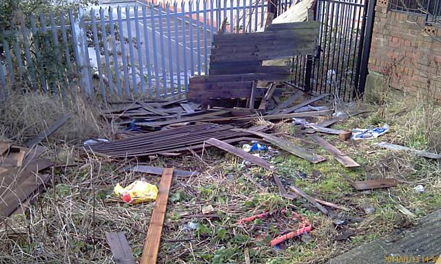 Some of the waste left on Holborn Street by Janusz Zaborowski