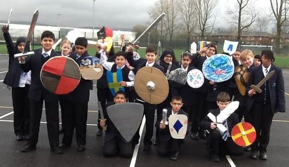 Year 7 students from Kingsway Park mock ‘Battle of Hastings’