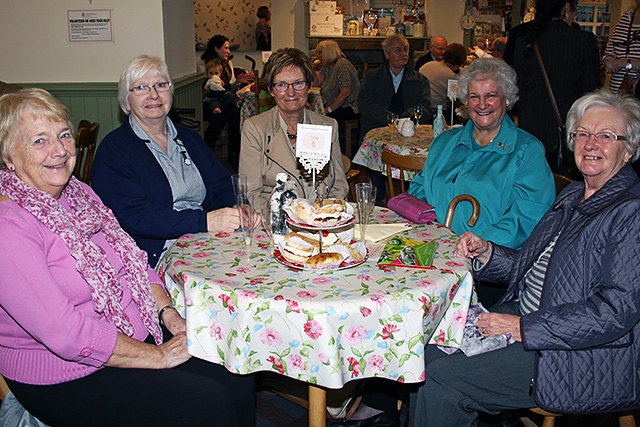 Guests at the Springhill Hospice Tea Room and Gift Shop opening