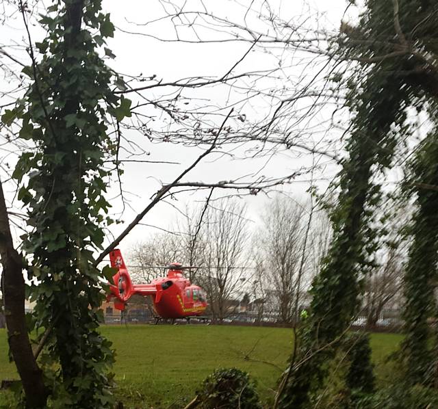 Air Ambulance lands in Dunphy’s grounds
