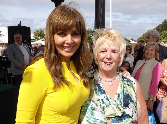 Circle helper Pat meets Carol Vorderman at our trip to the Southport Flower Show