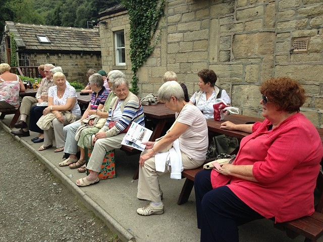 Waiting for the canal barge at Hebden Bridge
