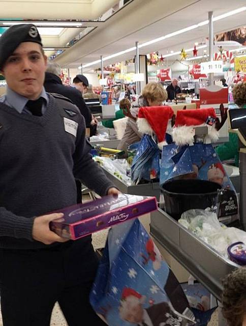 The 1263 Rochdale Squadron of the Air Training Corps fundraising event at Morrisons